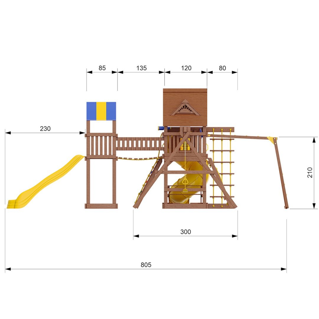 Детский игровой комплекс New Sunrise Форт-6